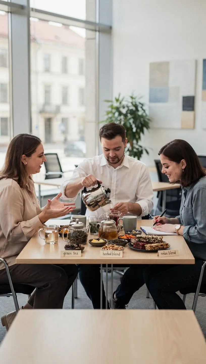 Paskaitos ar seminaro metu rodomas arbatos poveikis sveikatai ir gyvenimo kokybei.